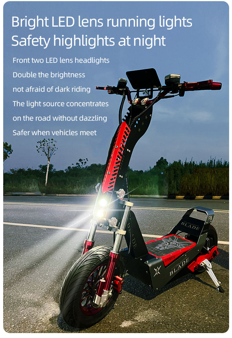 F8 electric scooter adult new off-road vehicle 72V 50Ah