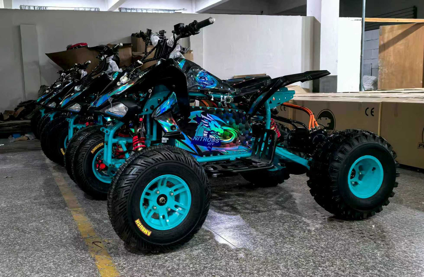 NITROUS Electric ATV 10kw 72V/150Ah range150km  max-speed 120km/h off-road E Quads Sport Ride on Quads Racing   Quadriciclo Quod Motorcycle